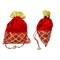 5 Potli Bags, Gifting Bags, Women Velvet Hand Bags, Wedding Return Gifts for Pooja Housewarming Favor